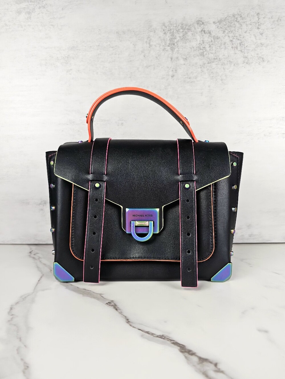 Michael Kors Manhatten Contrast Satchel/Crossbody